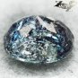 6.36 CT.Natural Oval 10*12.5mm Titanium Blue Schiller Streaks Mauritania Jenakite