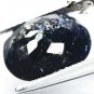 3.8 CT.Natural Oval 9*12 mm. Titanium Blue Schiller Streaks Gold Pyrite Jenakite