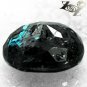 2.85 CT.Natural Oval 7.5*10 mm Titanium Green Blue Schiller Streaks Jenakite Gem