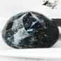 4.88 CT.Natural Oval 9*11 mm. Intense Titanium Blue Schiller Streaks Jenakite