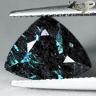 4 CT.Natural Trillion 9.5*11.5 mm. Titanium Blue Schiller Streaks Whole Jenakite