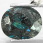3.56 Ct.Natural Oval 9*11 mm. Titanium Blue Schiller Streaks Full Table Jenakite