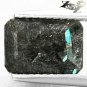 2.88 CT.Natural Emerald 6.5*9.5 mm. Titanium Blue Scheen Streaks Whle Jenakite
