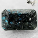 2.39 Ct.Natural Emerald 6*10 mm Titanium Blue Scheen Streaks Full Table Jenakite