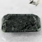 2.39 Ct.Natural Emerald 6*10 mm Titanium Blue Scheen Streaks Full Table Jenakite