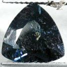 3.18 CT.Natural Trillion 10.5mm. Titanium Blue Schiller Streak Nuummite Jenakite