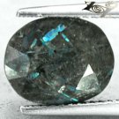 3.23 CT.Natural Oval 9*11 mm. Titanium Blue Schiller Streaks Mauritania Jenakite