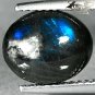 3.4 CT.Natural Oval 8.5*10.5 mm.Schiller Whole Piece Black Labradorite 富拉玄武岩