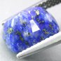 4.57 CT.Natural Cushion 9*10.5 mm. Gold Pyrite Crystal Whole Azure Lapis Lazuli