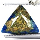 2.74CT.Unusual Natural Trillion 8.5*9.5mm Gold Pyrite Crystal Whole Lapis Lazuli