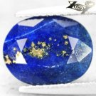 3.86 CT.Natural Oval 8.5*11 mm. Gold Pyrite Crystal Matrix Blue Lapis Lazuli Gem