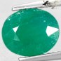 2.38 CT.Natural Oval 8*9.5 mm. Intense Emerald Green South Africa Verdite Gems