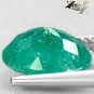 2.38 CT.Natural Oval 8*9.5 mm. Intense Emerald Green South Africa Verdite Gems