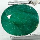 2.2 Ct.Natural Oval 7.5*9 mm. Intense Emerald Green South Africa Verdite Gems