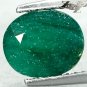 2.2 Ct.Natural Oval 7.5*9 mm. Intense Emerald Green South Africa Verdite Gems
