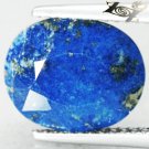 5.14 CT.Natural Oval 9.5*11.5 mm. Gold Pyrite Crystal Matrix Blue Lapis Lazuli