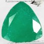2.08 CT.Natural Trillion 8.5 mm. Intense Deep Emerald Green South Africa Verdite