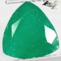 2.08 CT.Natural Trillion 8.5 mm. Intense Deep Emerald Green South Africa Verdite