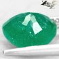2.08 CT.Natural Trillion 8.5 mm. Intense Deep Emerald Green South Africa Verdite