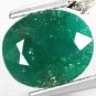 3.19 Ct.Natural Oval 8*10 mm. Exceptional Emerald Green South Africa Verdite Gem