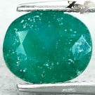 2.72 CT.Natural Oval 8*10 mm. Intense Emerald Green South Africa Verdite Gems