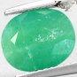 2.44 CT.Natural Oval 8*10 mm. Intense Emerald Green South Africa Verdite Gems