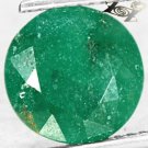 3.32 Ct.Natural Round 8.5 mm. Intense Hard Emerald Green South Africa Verdite