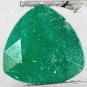2.31 Ct.Natural Trillion 8.5 mm. Intense Emerald Green South Africa Verdite Gems