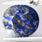4.16CT.Natural Oval 9*10 mm. Gold Pyrite Crystal Matrix Full Table Lapis Lazuli
