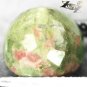 3.73 CT.Natural Round 8.5 mm. Hard Green Red Zone United States Unakite Gemstone