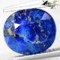 3.78 CT.Natural Oval 9*10 mm. Gold Pyrite Crystal Matrix Full Table Lapis Lazuli