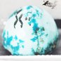 7.63 CT.Natural Round 11 mm. Gold Pyrite Crystal Matrix Blue Israel Turquoise