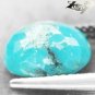2.98 CT.Natural Oval 8*10 mm. Black Spider Web Gold Pyrite Crystal Turquoise Gem