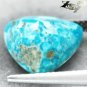 4.98 CT.Natural Trillion 11.5 mm. Black Spider Web Gold Pyrite Matrix Turquoise