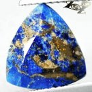 4.23 CT.Natural Trillion 10.5 mm. Gold Pyrite Crystal Matrix Full Lapis Lazuli