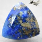 3.56 CT.Natural Trillion 10mm Gold Pyrite Crystal Matrix Full Table Lapis Lazuli 青金石