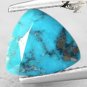 Natural Trillion 8*9 mm. Black Spider Web Gold Pyrite Crystal Turquoise 1.84 CT.