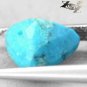 Natural Trillion 8*9 mm. Black Spider Web Gold Pyrite Crystal Turquoise 1.84 CT.