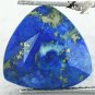 4.84 CT.Natural Trillion 11 mm. Gold Pyrite Crystal Matrix Blue Lapis Lazuli Gem