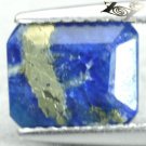 2.81 CT.Natural Emerald 7.5*9 mm. Gold Pyrite Crystal Matrix Blue Lapis Lazuli