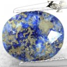 4.44 CT.Natural Oval 9*11 Gold Pyrite Crystal Matrix Whole Blue Lapis Lazuli 青金石