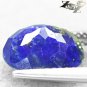 4.01 CT.Natural Oval 9*11 mm. Gold Pyrite Crystal Matrix Azure Blue Lapis Lazuli
