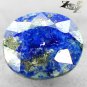 4.26 CT.Natural Oval 9*10.5 mm. Gold Pyrite Crystal Matrix Blue Lapis Lazuli Gem