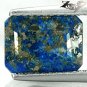 3.45 CT.Natural Emerald 7*10 mm. Gold Pyrite Crystal Matrix Whole Lapis Lazuli
