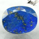 5.98 CT.Natural Oval 10.5*12 mm.Gold Pyrite Crystal Matrix Azure Lapis Lazuli