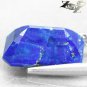 3.46 CT.Natural Emerald 8*11 mm. Gold Pyrite Crystal Matrix Blue Lapis Lazuli