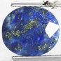 3.22 CT.Natural Oval 8.5*10 mm. Gold Pyrite Crystal Matrix Blue Lapis Lazuli Gem