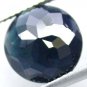 3.52 CT.Natural Round 10.3 mm. Intense Pure Blue Indicolite Tourmaline Gem 彩èè²ç¢§ç½