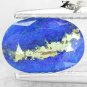Natural Oval 6.5*9.5mm Gold Pyrite Matrix Path Blue Africa Lapis Lazuli 1.76 Ct.