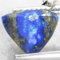 2.63 Ct.Natural Trillion 9.5 mm. Gold Pyrite Crystal Matrix Whole Lapis Lazuli